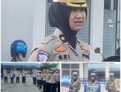 Kasi STNK Subdit Regident Polda Sultra bersama Sat Lantas Polresta Kendari, Gelar Sosialisasi One Wayne Dan Larangan Parkir Di MTQ