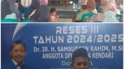 Samsuddin Rahim ; Masyarakat itu Harus Cerewet Dalam Menyampaikan Kebutuhannya Kepada Kami Anggota DPRD Kota Kendari