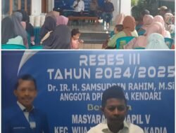 Samsuddin Rahim ; Masyarakat itu Harus Cerewet Dalam Menyampaikan Kebutuhannya Kepada Kami Anggota DPRD Kota Kendari